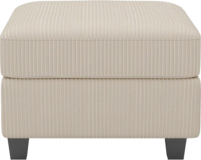 Belffin Corduroy Ottoman Modular Sectional Couch Module Parts Convertible Modern Sectional Sofa Couch Beige