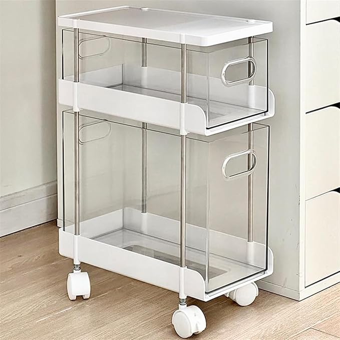 Mobile Filing Cabinet with Wheels Trolley Shelf Under the Desk Office Desk Data Storage Shelf Drop Wheel Drawer Storage File Cabinet