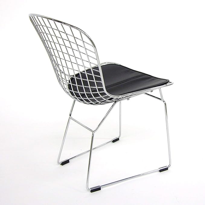 Set of 1 Replica Harry Bertoia Side Chair Black
