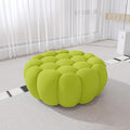 Bubble Couch 41.34'' Oversized Bubble Sofa Chair Modern Lazy Lounge Chair Mesh Fabric Round Floor Sofa 3D Honeycomb Shape Curved Couches for Living Room (Lemon Green)