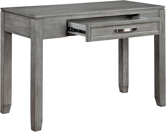 Lexicon Home Office Desk Writing Desk Computer Table Modern Design Desk with One Drawer 42'' Study Computer Desk Makeup Vanity Table Grey