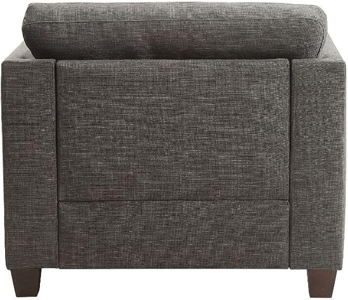 Artistic Accent Chair with Pillows - Linen Upholstery Nailhead Trim Modern Living Room Seating