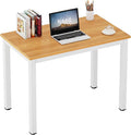 Need Small Computer Desk 31-1/2'' Sturdy and Heavy Duty Writing Desk for Study Table Laptop Desk AC3BW (80 * 40)