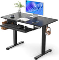 ErGear Electric Standing Desk with Keyboard Tray 44x24 Inches Adjustable Height Sit Stand Up Desk Home Office Desk Computer Workstation Black