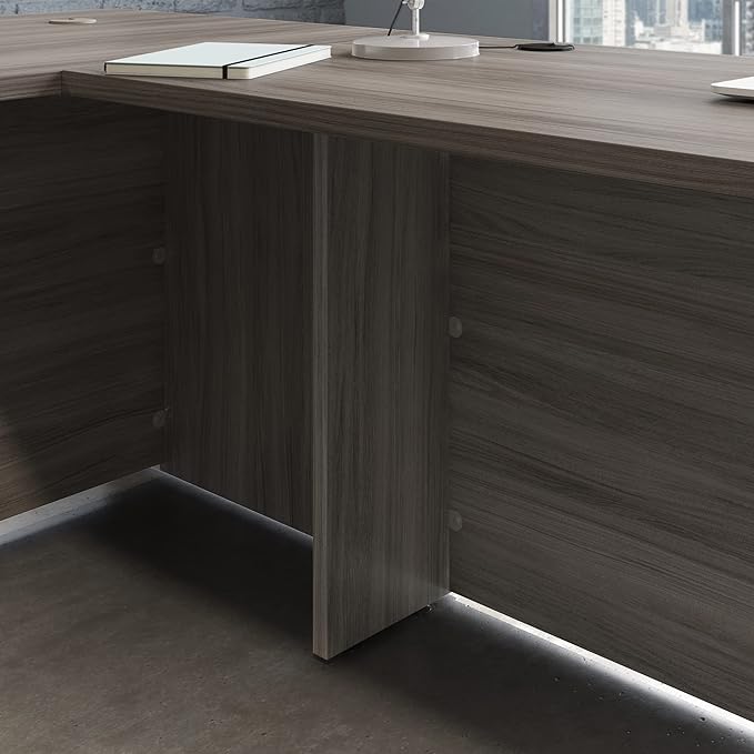 OfficeWorks by Sauder Affirm 60 X 24 Desk Shell/cred/Return Hudson Elm Finish