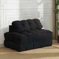 Garvee Folding Sofa Bed Convertible Sleeper Chair with Pillow Foldable Mattress with Back Support Boneless Fold Out Chair Bed Comfy Floor Sofa Lounge for Living Room Bedroom Black Full