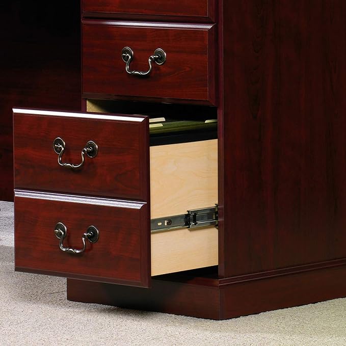 Sauder 109843 Heritage Hill Executive Desk Classic Cherry Finish