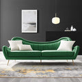 Modway EEI-5874-EME Cheshire Channel Tufted Performance Velvet Sofa Emerald