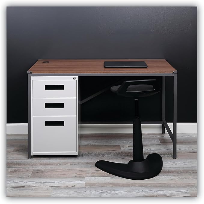 Alera PABBFLG Three-Drawer Metal Pedestal File 14 7/8w X 19-1/8d X 27-3/4h Light Gray