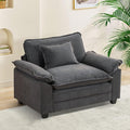53 Comfy Cloud Sofa Couch with Throw Pillows Upholstered Deep Seat Cozy Sofa Chair Modern Single Seat Modular Sectional Sofa for Living Room