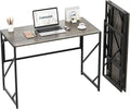Elephance Folding Desk Writing Computer Desk for Home Office No-Assembly Study Office Desk Foldable Table for Small Spaces