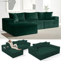 EconoHome Boneless Cloud Sectional Sofa - Plush Deep Seat L-Shaped Couch for Relaxing &amp Entertaining Durable Construction &amp Easy Assembly Perfect Addition to Any Living Room