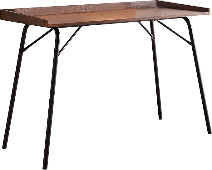 Kings Brand Furniture - Charlier Wood Home Office Computer/Writing Desk Walnut