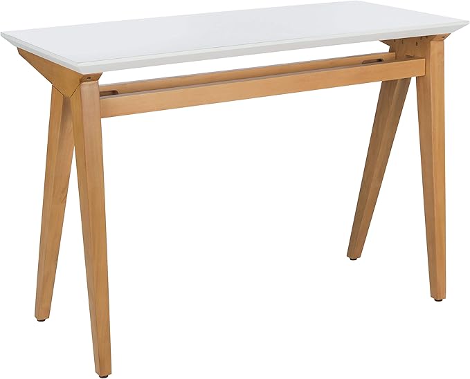 SAFAVIEH Home Collection Reid Oak/ White Computer Table Home Office Work Study Desk