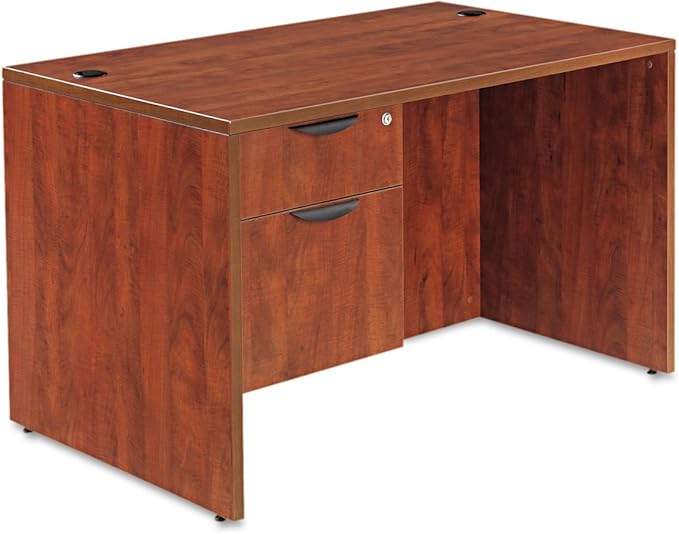 Alera Valencia Series 48 by 30 by 29-1/2-Inch Desk Shell Medium Cherry