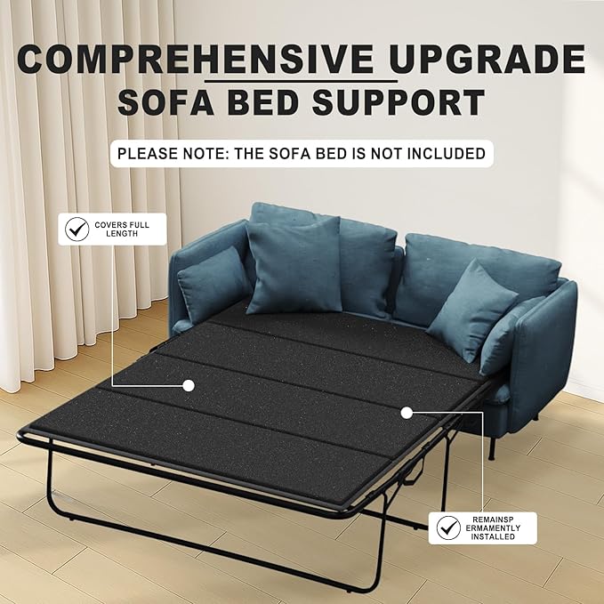 Imperius Heavy Duty Sofa Bed Support Board Pull Out Couch Mattress Board No Assembly NeededTwin Size 30''x 60''