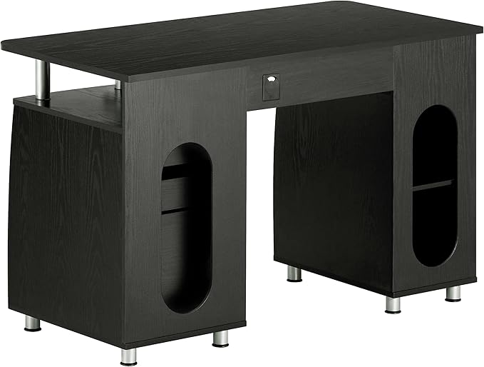 Techni Mobili 47.25 Ergonomic Computer Writing Desk with Drawers File Cabinet and Storage for Home Office Espresso