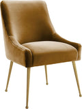 Tov Furniture Beatrix Velvet Upholstered Side Chair (Cognac)