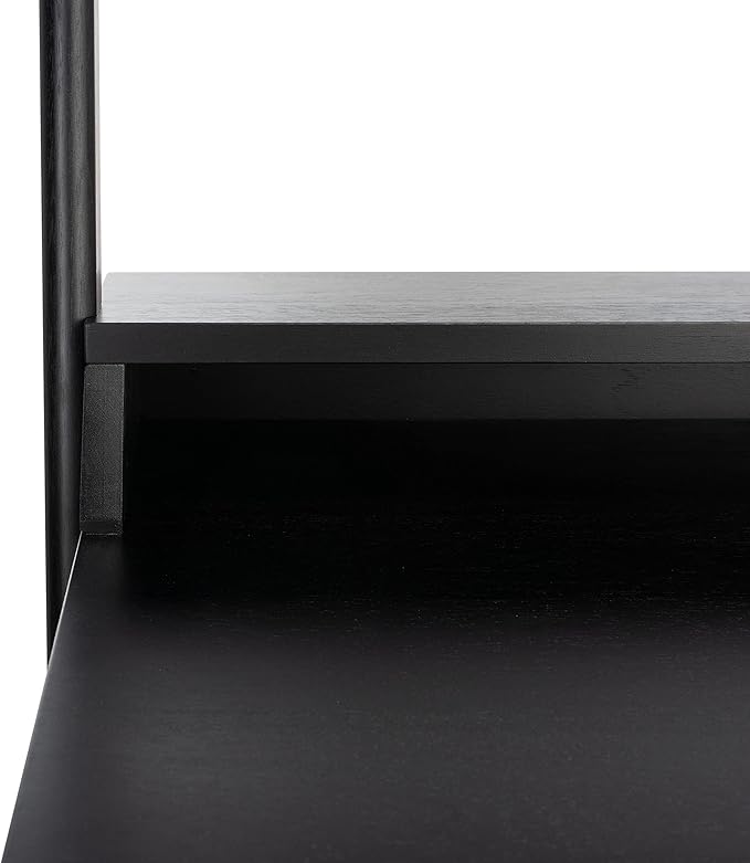SAFAVIEH Home Collection Pamella Black 2-Shelf Computer Table Office Writing Leaning Desk