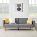 IDEALHOUSE 2024 New Futon Linen Sofa Bed - Compact and Stylish Sofa for Small Spaces - Foldable Double Sofa Furniture for Living Room Bedroom Dormitory - Linen