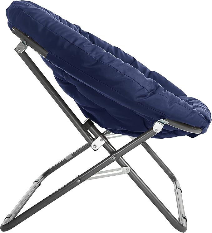 Urban Lifestyle Oversized Polycanvas Saucer Chair Navy