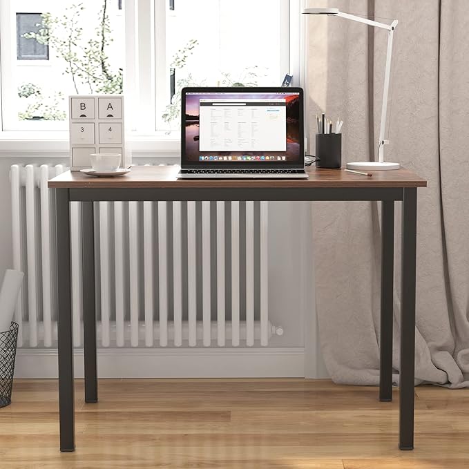 Need Small Computer Desk - 39 3/8 Inches Heavy Duty Writing Desks Simple Laptop Corner Table for Home OfficeDormitory AC3FB10060