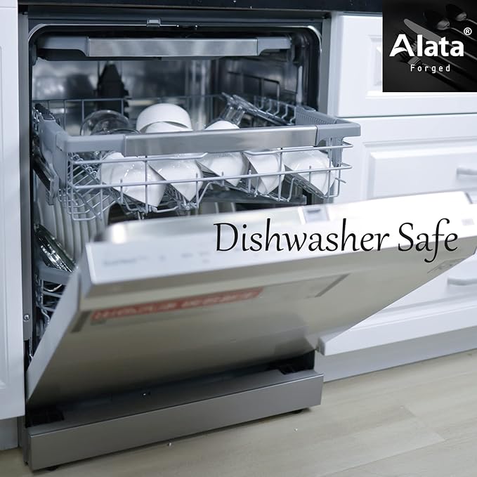 Alata Cube 20-Piece Forged Silverware Set Stainless Steel Flatware SetService for 4Matte Satin Polished Cutlery SetDishwasher Safe