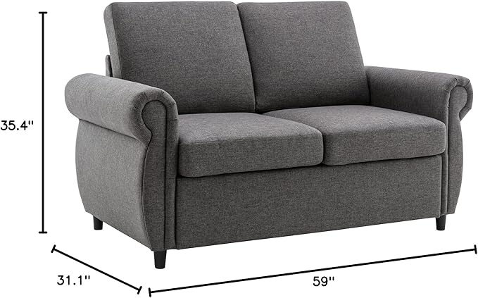 Sleeper Couch Small Sofa for Living Room or Bedroom Including Pull Out Bed