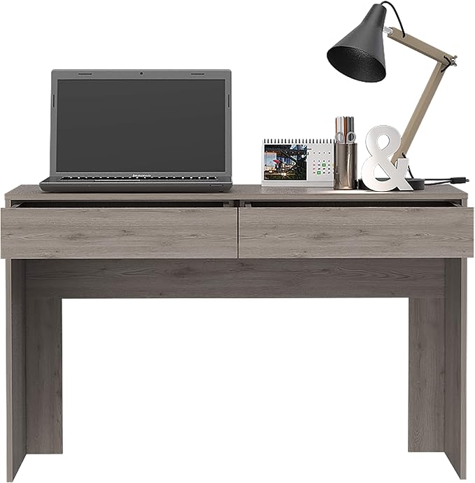 Writing Computer Desk Study Desk Work Desk Two Drawers Home Workspace for Study and Home Office