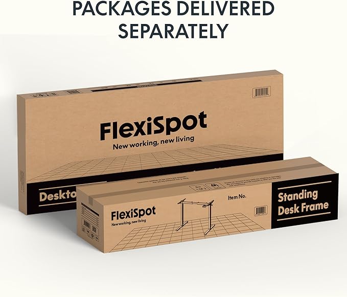 FLEXISPOT E3 Solid Wood Dual Motor 63 x 24 Electric Standing Desk Sit Stand Desk Holds 220 lbs Adjustable Height w/Memory Presets Butcher Block Rubberwood Desktop &amp Black Frame Ships in 2 Boxe