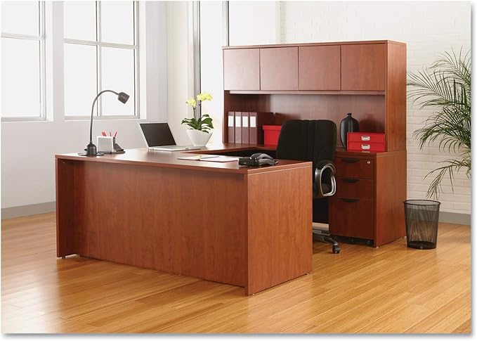 Alera Valencia Series 66 by 30 by 29-1/2-Inch Desk Shell Medium Cherry