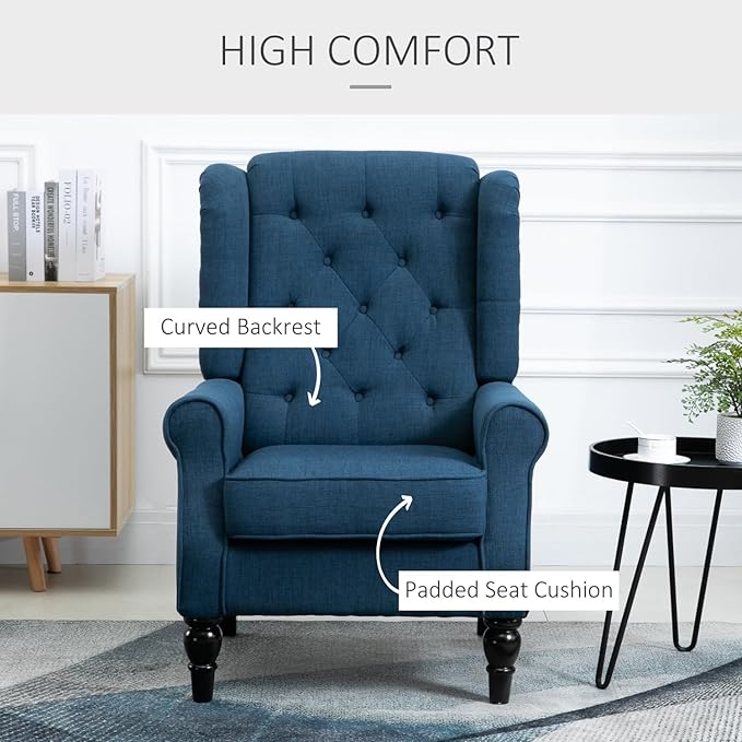 Button-Tufted Accent Chair: Living Room &amp Bedroom Comfort