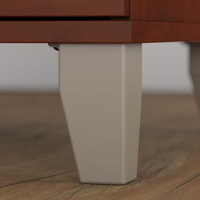 Bush Furniture 72-inch Home Office Desk with Drawers Large Computer Table for Personal Workspace Somerset Collection Hansen Cherry