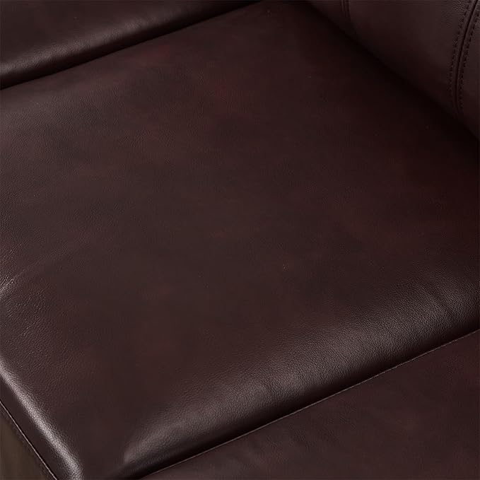 79-inch 3 Seater Couch with Storage Mid-Century Vintage Retro Faux Leather PU Upholstery Tufted Cloud Comfy Deep Seat Sofa Couch for Living Room Office Apartment Burgundy
