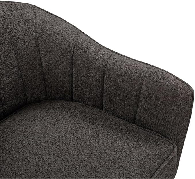 Lexicon Cutler Fabric Upholstered Accent Chair in Charcoal