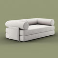 ROVE LAB S8 Sofa Bed – Comfortable Sleeper Sofa for Small Spaces – Spill-Proof Performance Corduroy – SmartFoam™ Support – Modular Tool-Free Setup (Comet Ivory)