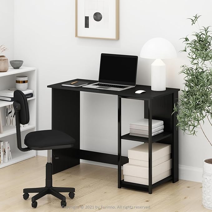 Maykoosh Computer Desk 40 Inch Modern Home Office Desk Americano Black