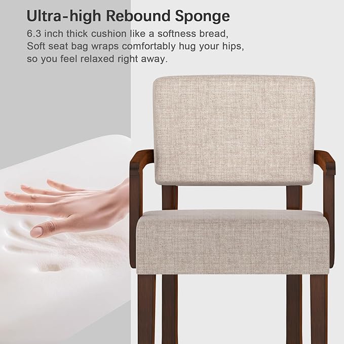 Accent Chair Oversize Living Room Chairs with Soft Seat &amp Armrests for Living &amp Dinning Rooms