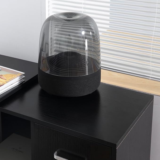 L Shaped Computer Desk 180° Rotating Corner Desk with Storage for Home Office