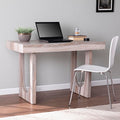 Chadkirk Faux Marble Writing Desk: Modern Desk for Home Office Living Room Bedroom