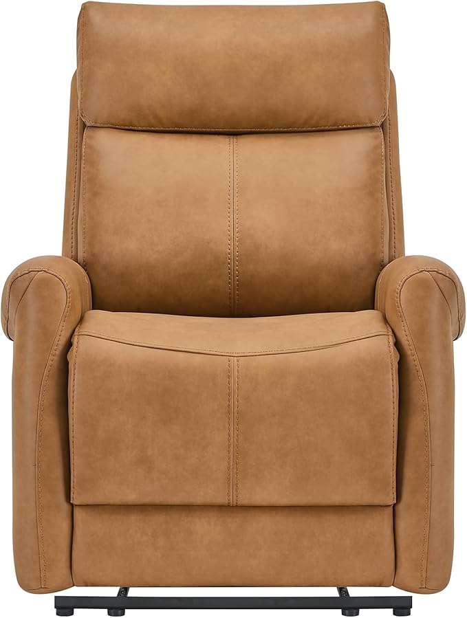 Leather Recliner Chair for Adults Wall Hugger RV Recliner with USB Charging Ports Electric Power Reclining Sofa for Living Room Home Theater Seating Bedroom