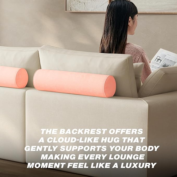 108 Modular Sectional Sofa with blanket4-Piece Boneless Couch Deep Seat Cloud Couch with Ottoman Removable Covers Soft Cushion Support High Back for Living Room/Apartment/Family Lounge Linen Beige