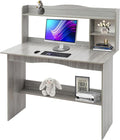 Home Office Desk with Bookshelf Laptop Desk Writing Study Desk for Small Space Bedroom Dormitories Schools 39x13x47 Inch