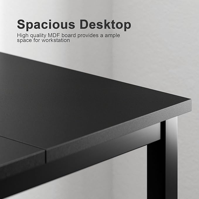 Need Large Computer Desk 70.8 x 23.6 inches Conference Table Large Office Desk Writing Table Workstation for Home OfficeBlack 10FJGSAC3-180BK-60-ND