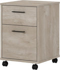 Bush Home Key West 2 Drawer Mobile File Cabinet Rolling File Cabinet for Home Office