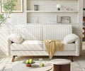 ONBRILL 64.5 Loveseat Sofa Chenille Loveseat Couch for Living Room 23.2 Deep Seat Love Seat with Padded Arms Comfy Modern Small Couches for Bedroom Small Spaces Dorms Office Beige