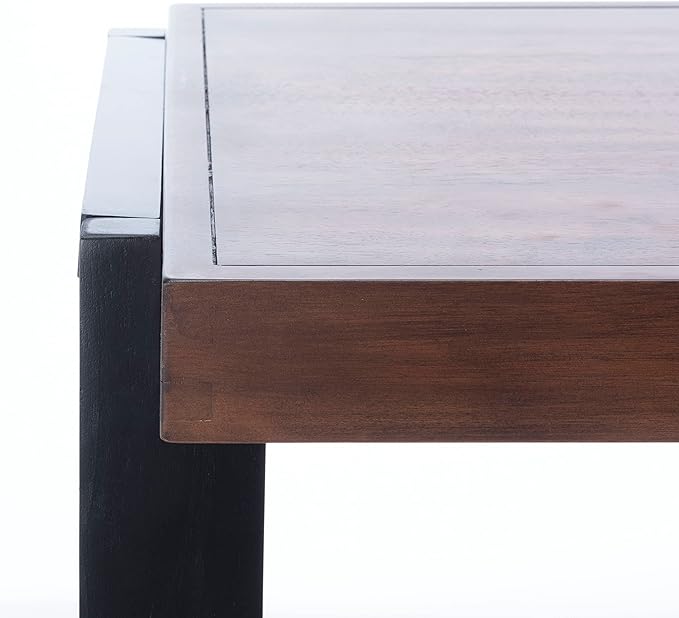 SAFAVIEH Home Collection Dennings Modern Farmhouse Walnut/Black Desk