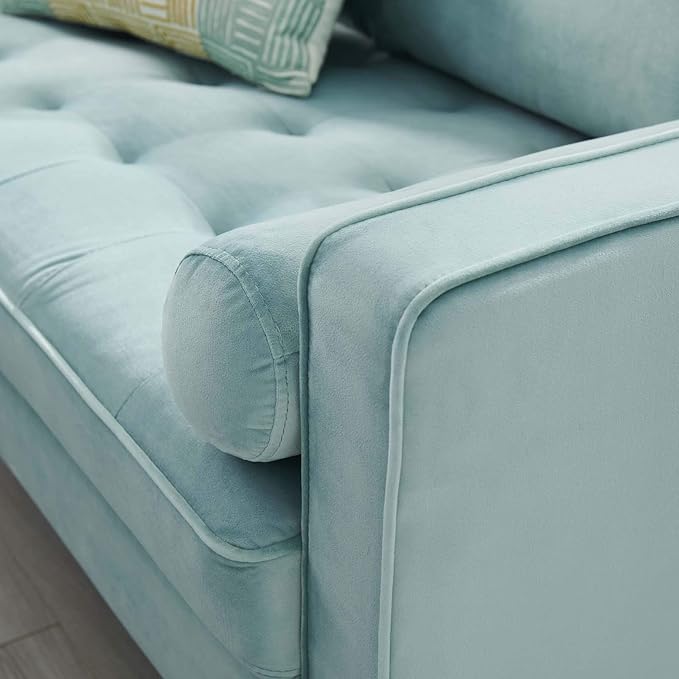Modway Valour Performance Velvet Loveseat Mint Valour Performance Velvet Loveseat