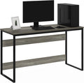 Furinno Moretti Modern Lifestyle Enhanced Study Desk 52 Inch 52-Inch French Oak Grey
