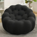 36 Oversized Bubble Chair Upholstered Mesh Fabric Bubble Sofa Couch &amp Floor Lounge Chair with 3D Honeycomb Design for Living Room Office Apartment Small Space - No Assembly Required (Black)